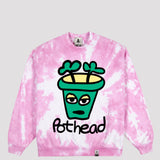POTHEAD tie dye Crew Sweat