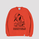 HAPPINESS IS HAVING A HOMIE CREW SWEAT