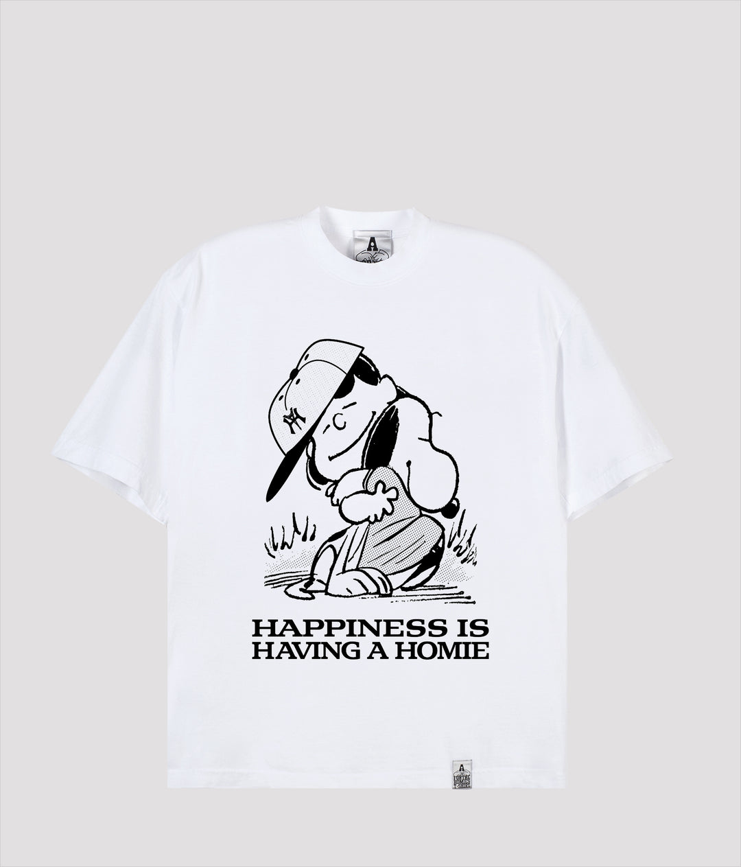 HAPPINESS IS HAVING A HOMIE T-SHIRT