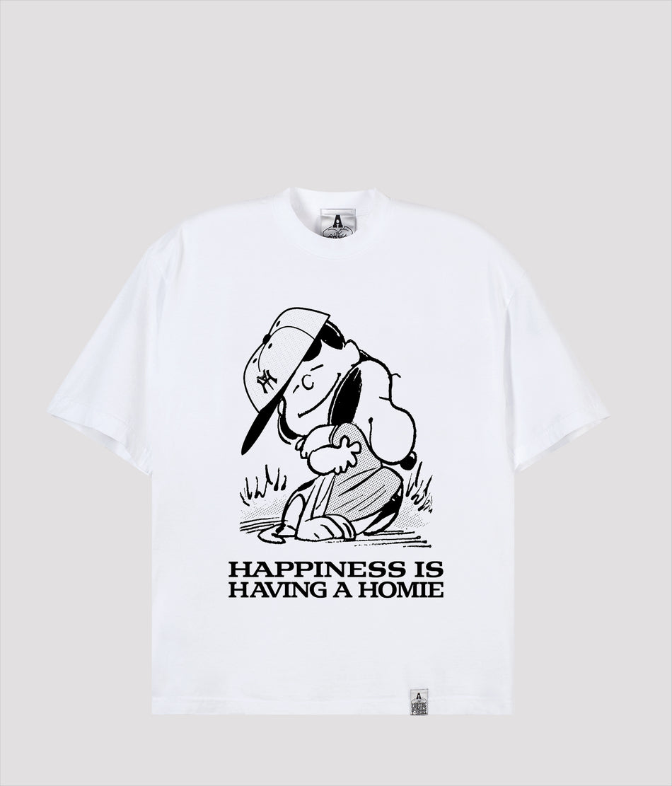HAPPINESS IS HAVING A HOMIE T-SHIRT