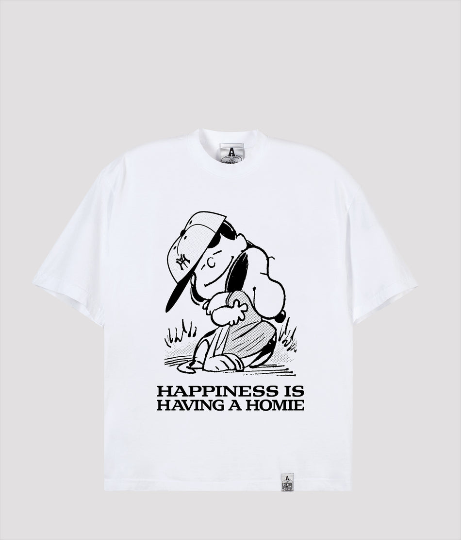 HAPPINESS IS HAVING A HOMIE T-SHIRT