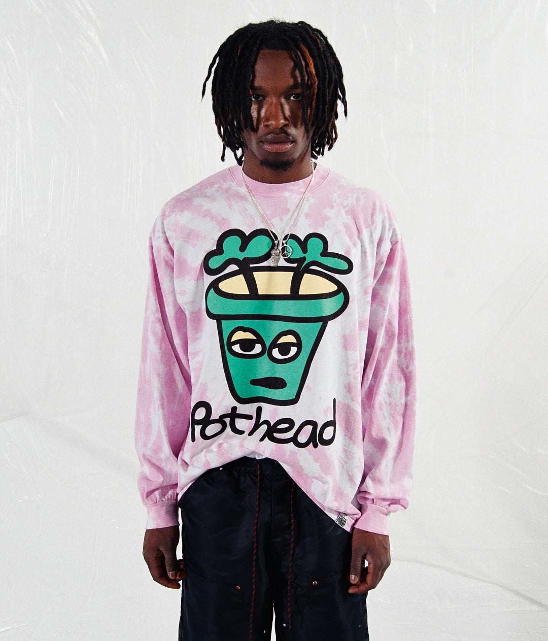 POTHEAD tie dye Long Sleeve T-Shirt