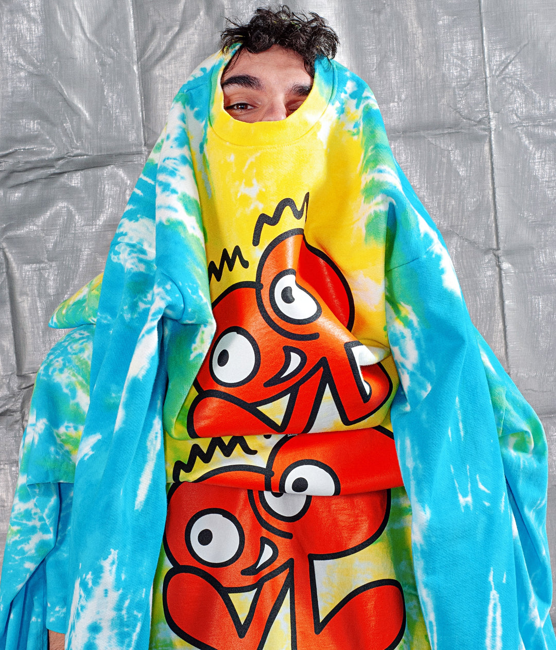 BUTTHEAD Tie Dye Crew Sweat