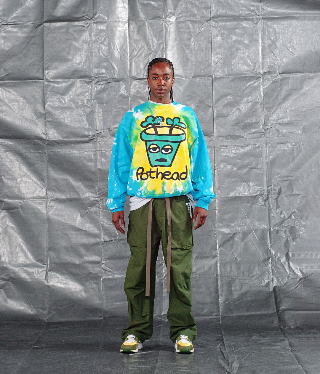 POTHEAD Tie Dye Crew Sweat