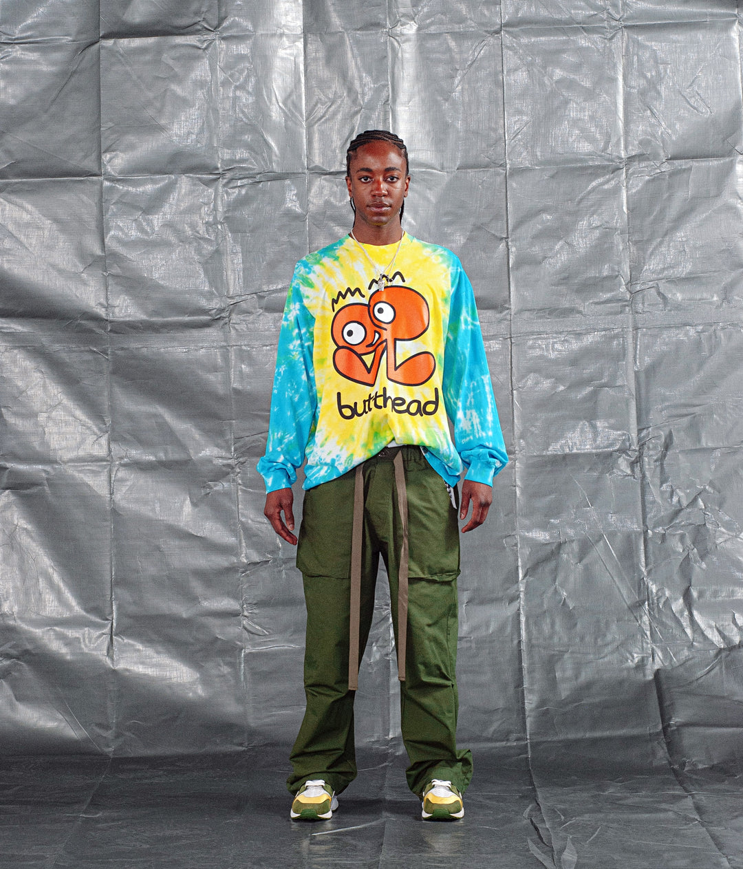BUTTHEAD Tie Dye Long Sleeve T-Shirt
