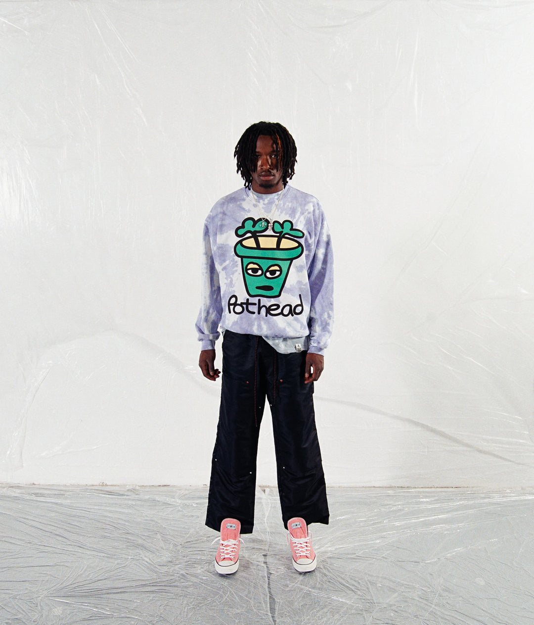 POTHEAD tie dye Crew Sweat