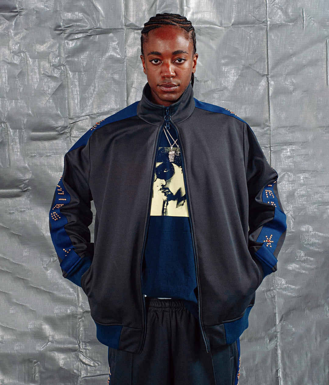 STUDDED TRACK Jacket