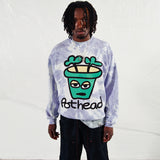 POTHEAD tie dye Crew Sweat