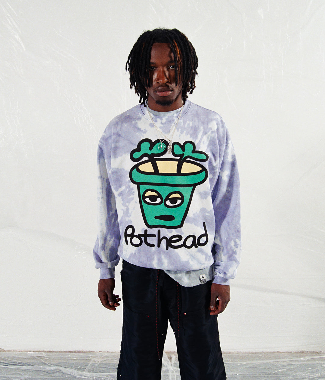 POTHEAD tie dye Crew Sweat
