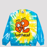 BUTTHEAD Tie Dye Crew Sweat